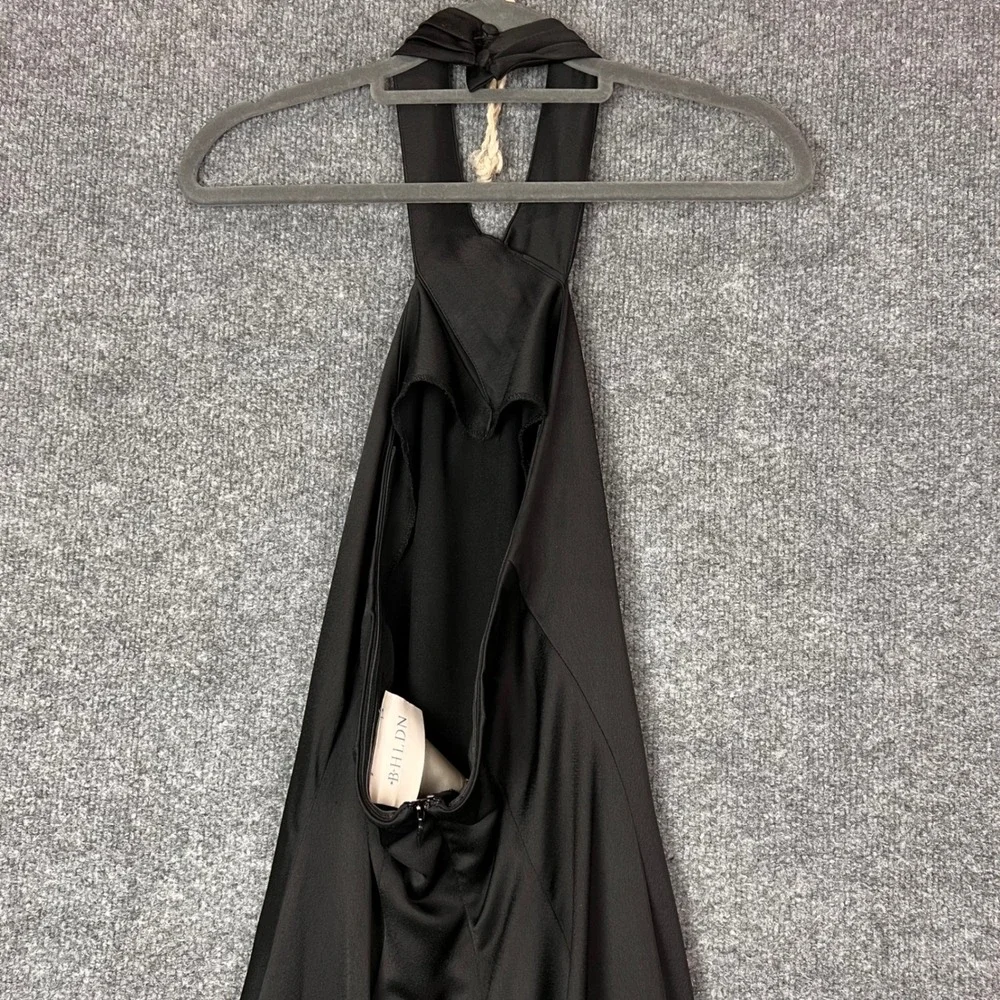 BHLDN Ruby Twist Halter maxi Gown Dress Size 4 Sleeveless Formal Evening Wedding